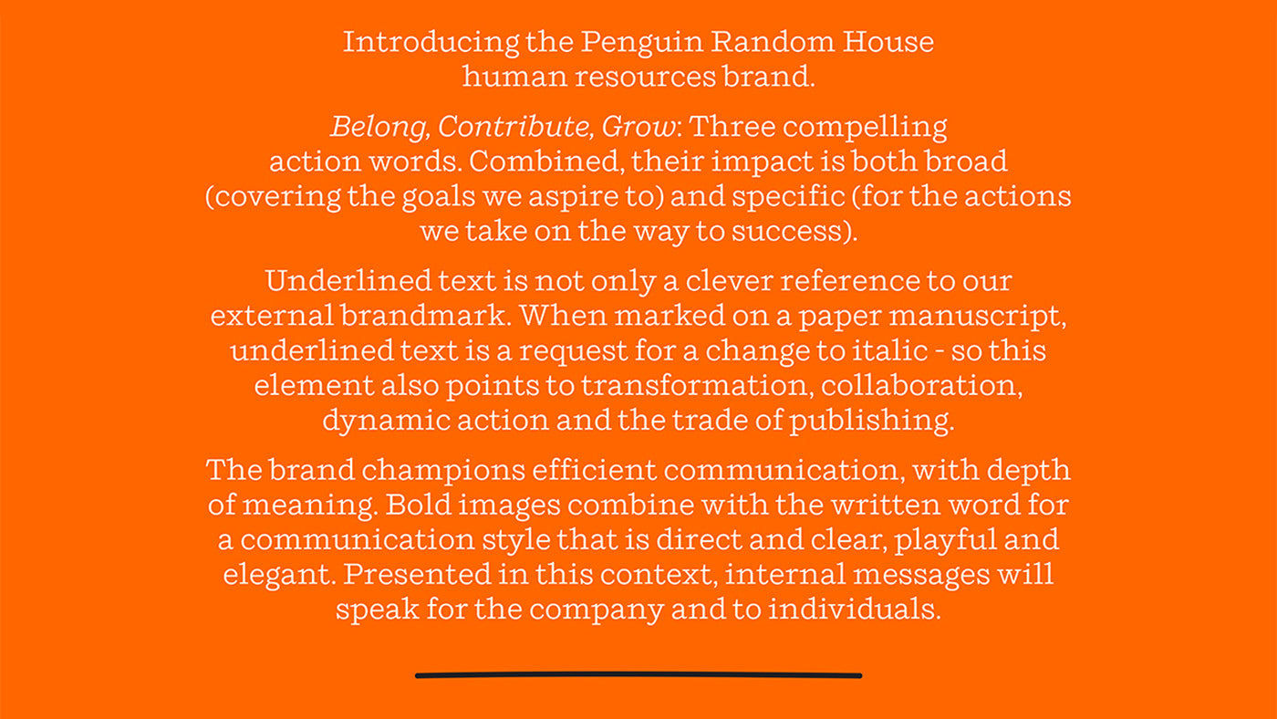 Penguin Random House HR branding styleguide 2