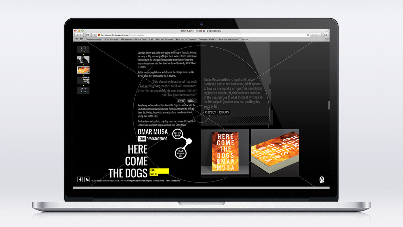 Here come the dogs campaign website screen comp 4
