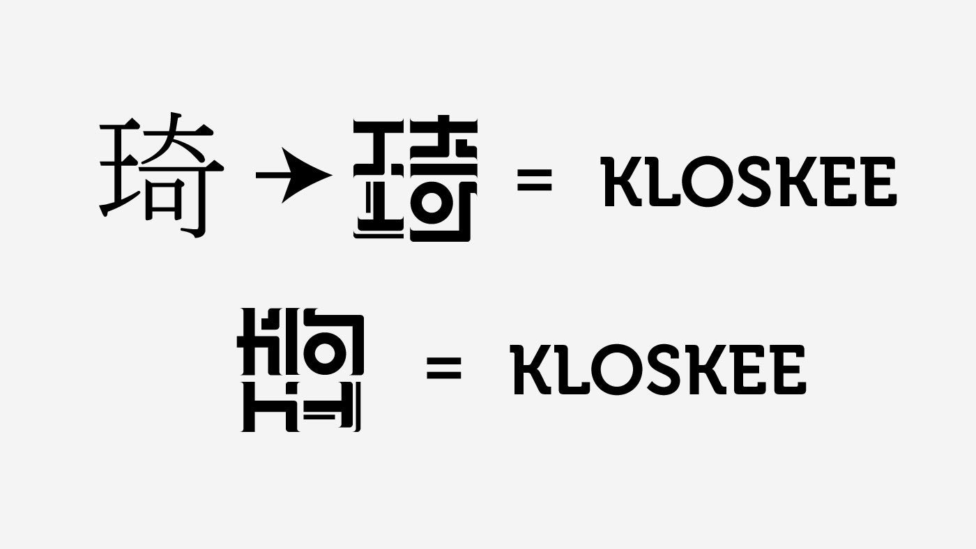 Kloskee logo development 1